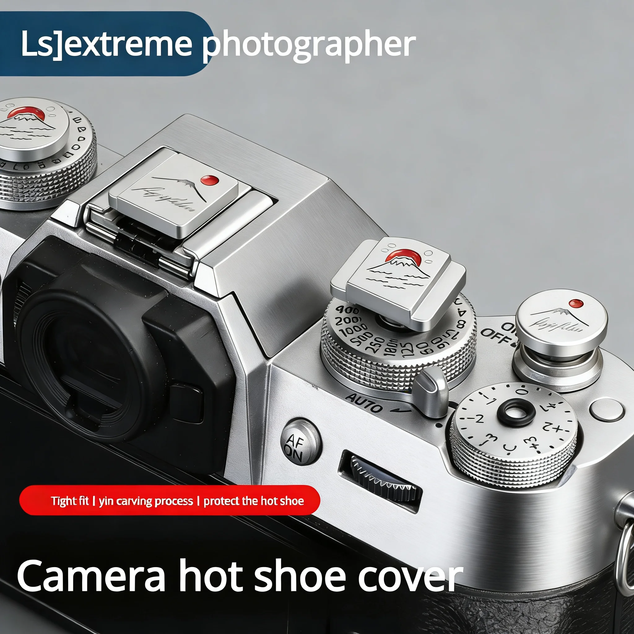

Metal Camera hot Shoe Cover Shutter Button Suitable for Fuji XS20 XS10 XPro3 X100VI Digital Photography Accessories