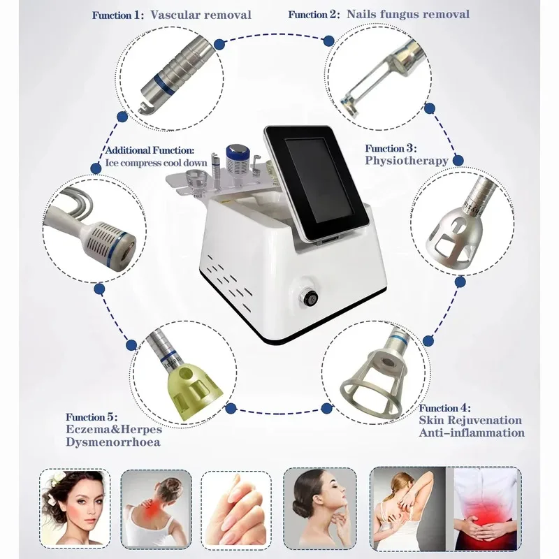 

5-in-1 980nm Diode Laser Device for Spider Vein Removal And Onychomycosis Treatment CE Marked Vascular Vein Removal System