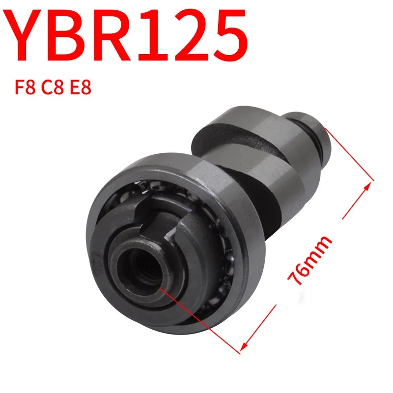 Motorcycle Camshaft Cam Shaft Assy For Yamaha YBR125 Euro 1 2 Bearing Scooter Engine Spare Parts