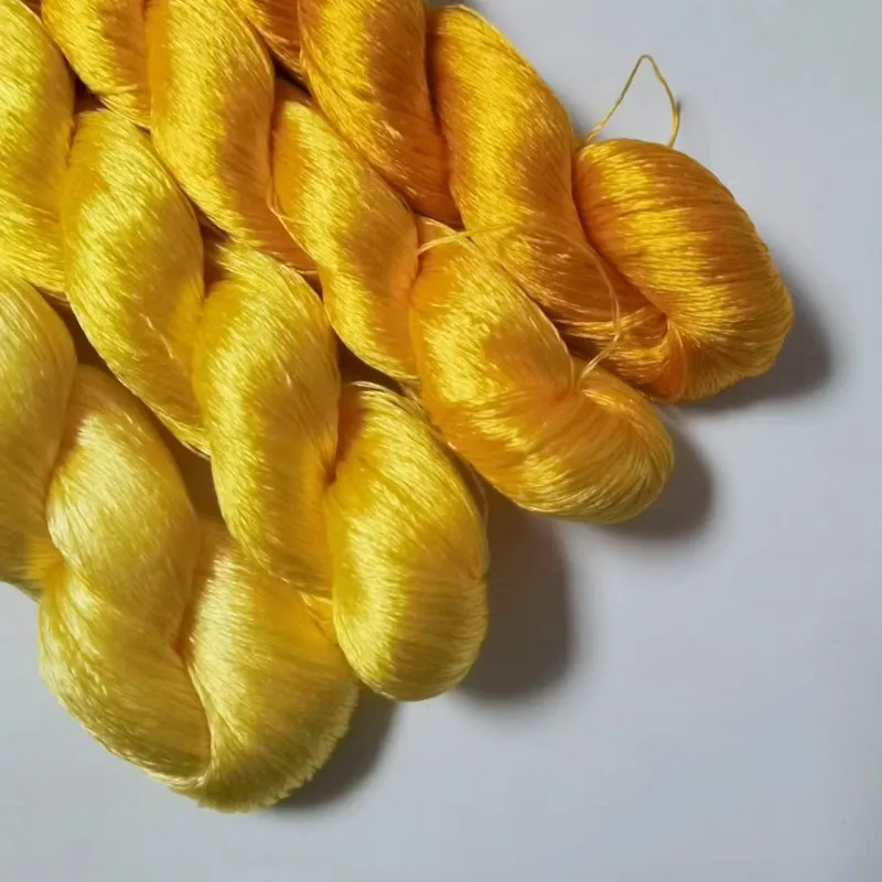 1 color 400m Suzhou embroidery 100% natural silk embroidered line thread diy special Silky normal