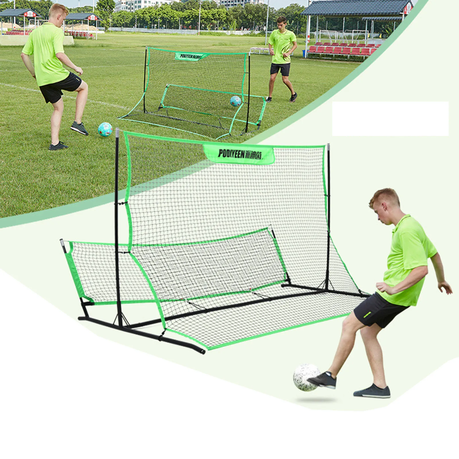 Soccer Rebounder Net Outdoor Sports Portable Soccer Trainer Net Volleyball Practice Equipment Football Rebound Net for Teens Kid