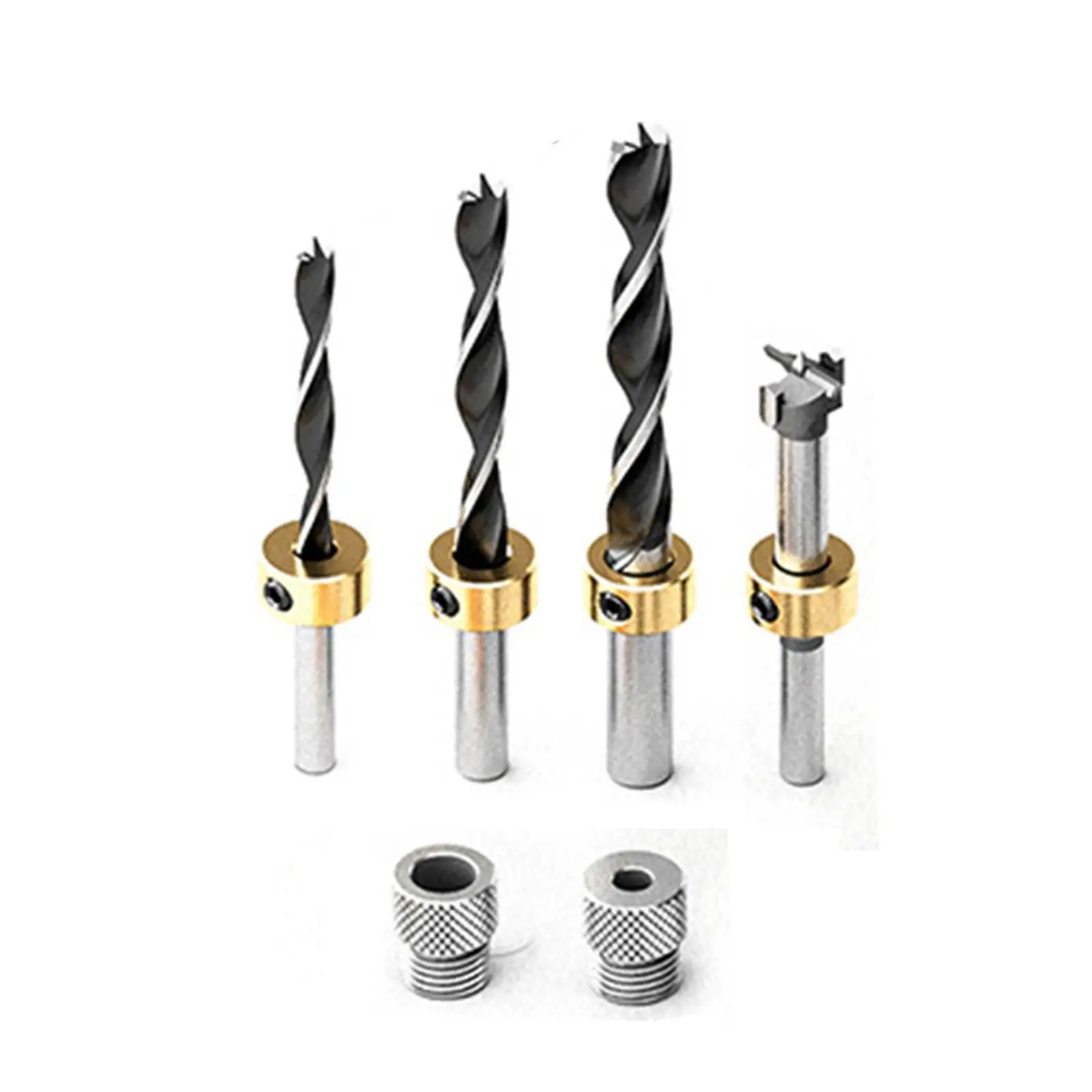 

Woodworking Doweling Jig Drill Set Portable Aluminum Alloy Joinery Punch Positioner for DIY Home Workshop