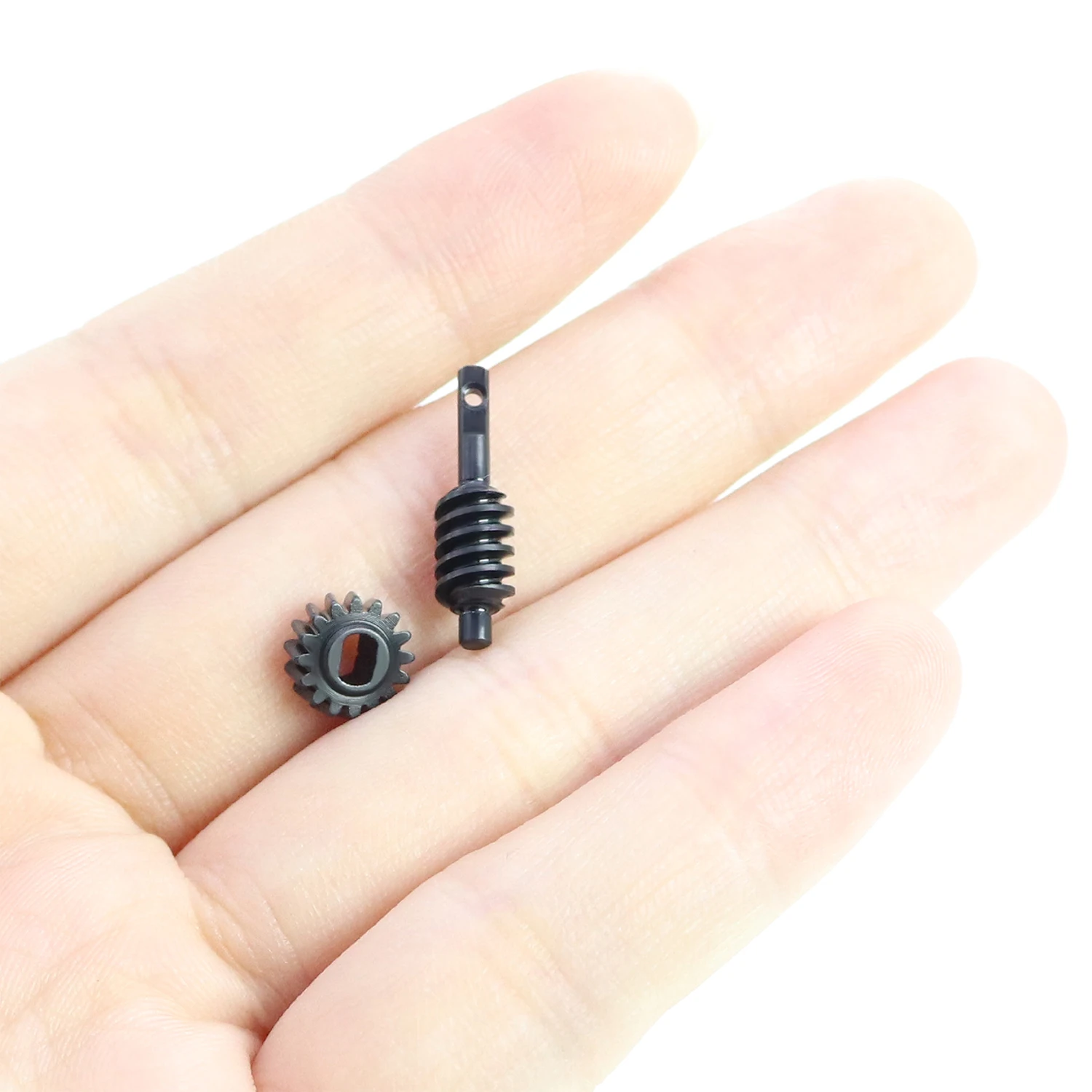16T 12T 13T 14T 18T Carbon Steel Overdrive Underdrive Worm Differential Axle Gears for Axial SCX30 Bronco Jeep JLU RC Crawler