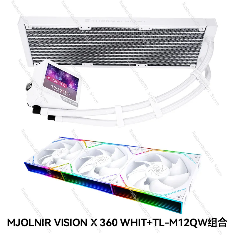 

MJOLNIR VISION X 360 Water Cooled Radiator White Quake building block fan Water Cooled Row