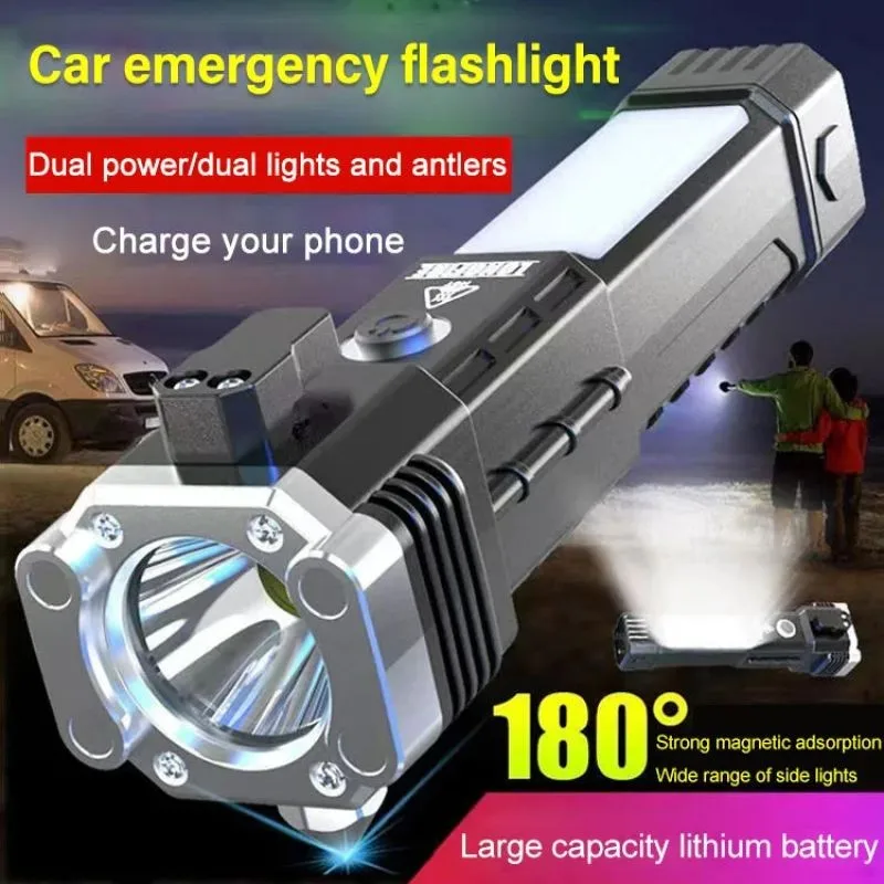 Super Long Range Tactical Torch High Power LED Flashlight USB Rechargeable Strong Light Lamp Outdoor Portable Lantern Waterproof