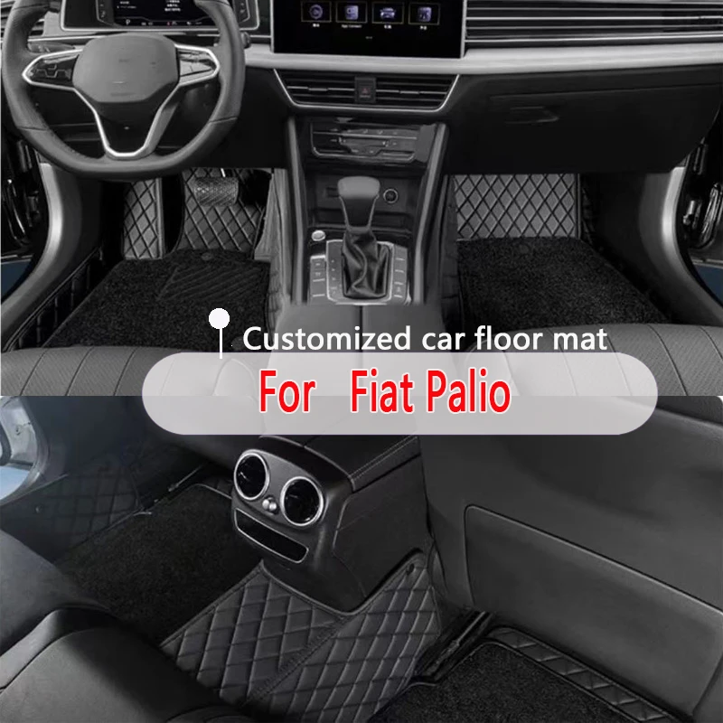 Alfombrillas de coche para Fiat Palio 2006 2005 2004, alfombras impermeables para coche, almohadillas para pies personalizadas, accesorios, cubiertas interiores, productos