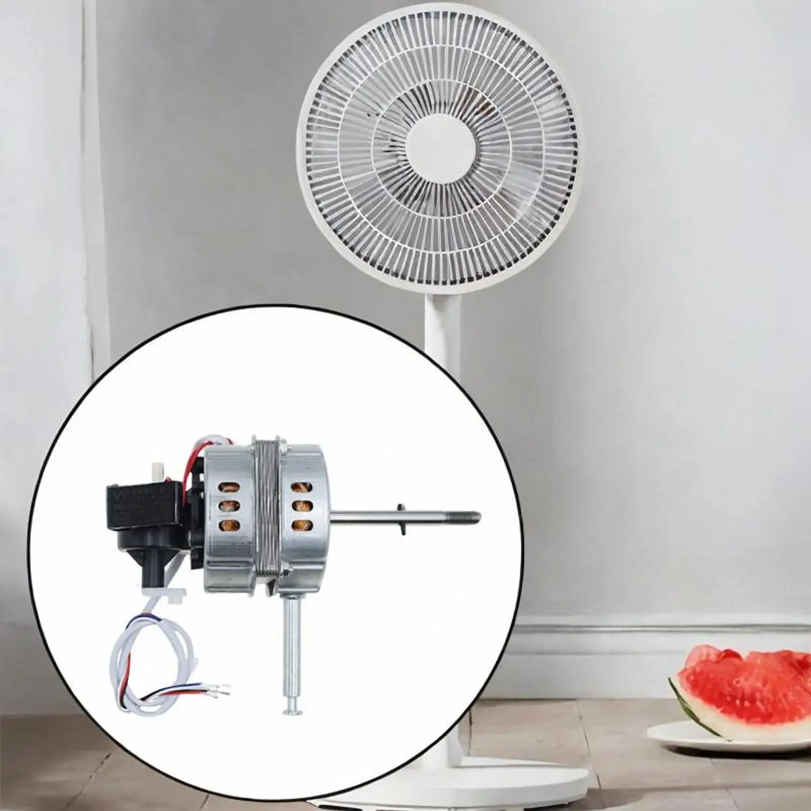 Electric Fan Motor Upgrade Part 50W Replacement Starter for 10 -12 inch Oscillating Fans