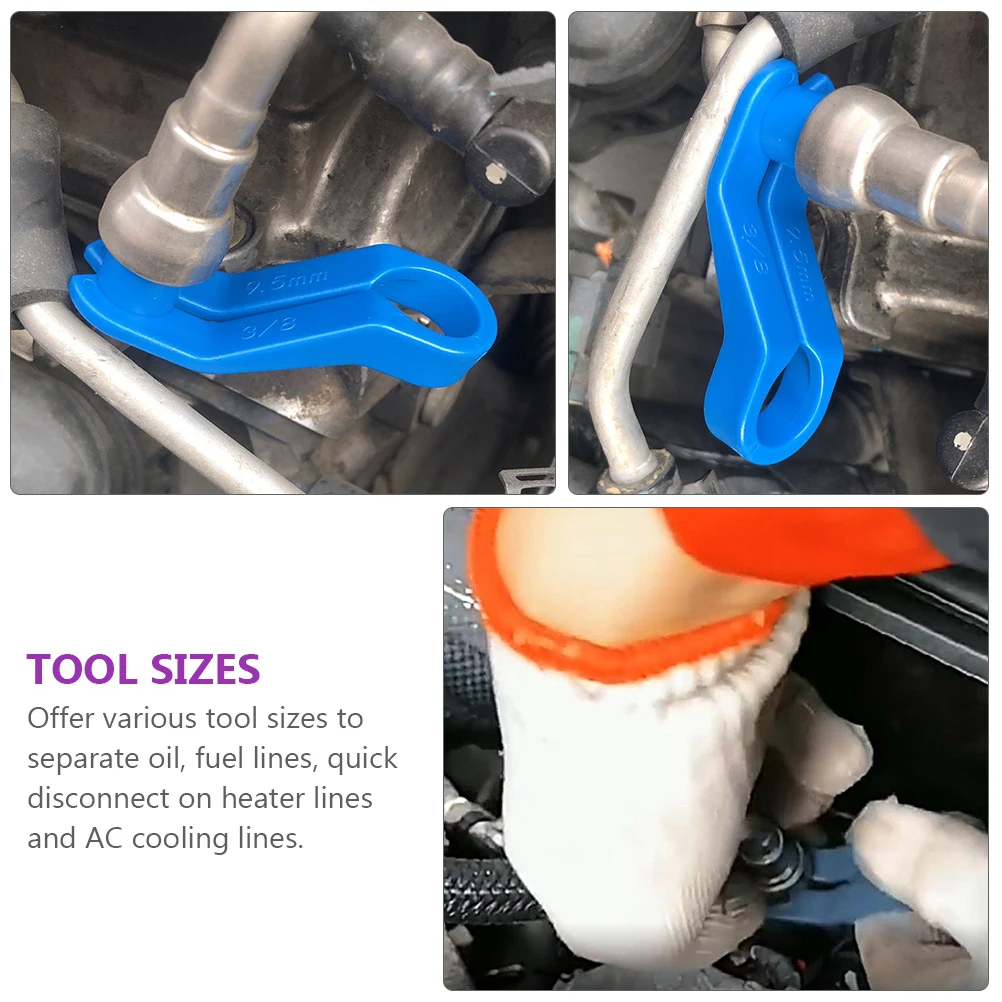 

7pcs Fuel Line Disconnect Tool ABS Material Refrigerant Pipe Removal Car Repair Transmission Oil Cooler Line Remover Fluorine