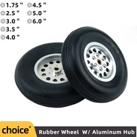 2Pc Solid Rubber Wheel With Aluminum Hub Tire 1.75\