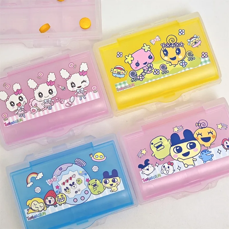 Tamagotchi Mametchi Medikamenten-Aufbewahrungsbox Kreative Cartoon-Animation Bedruckte Große Kapazität Tragbare Unabhängige Zweischichtige Pillendose – Detail 2