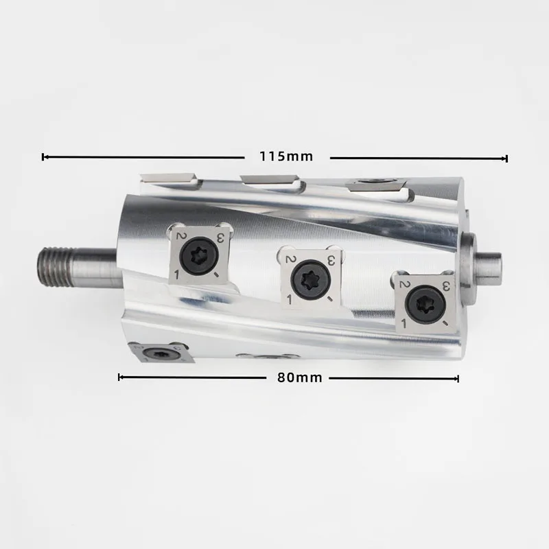 Spiral cutter shaft flat planer pressure planer double-sided planer portable electric planer cutter shaft modification