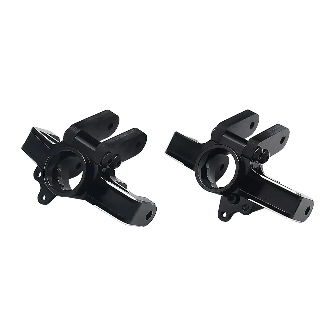 ホットレーシングアルミニウムフロントステアリングスピンドル、カーボンファイバーステアリングアーム付き、ロシ1:10バハレイ2.0用