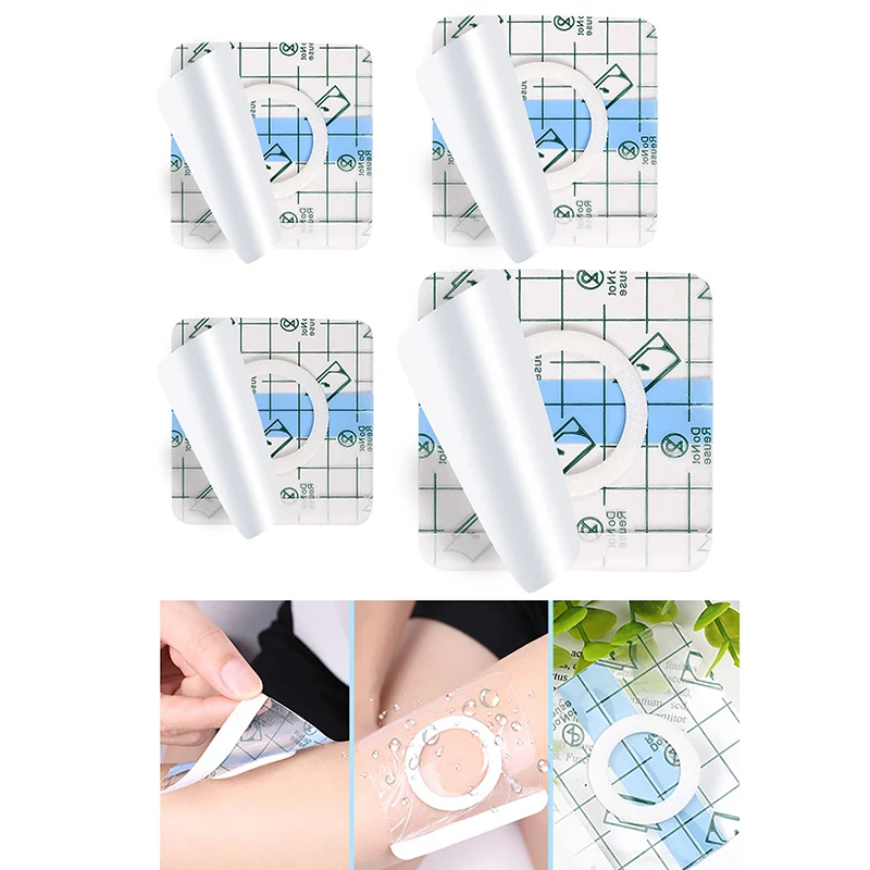 Medical Tattoo Aftercare Waterproof PU Film for Protective Skin Healing Bandages PU Tape Medicinal Wound Dressing Adhesive