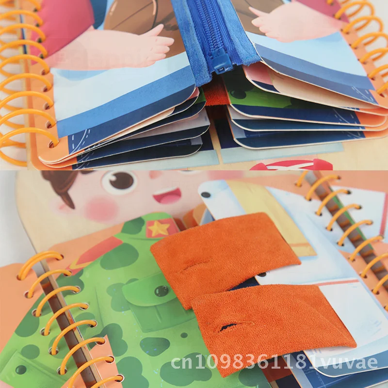 Juguete educativo Montessori de madera para niños, tablero ocupado multicapa, vendaje de educación temprana, entrenamiento de capacidad de aprendizaje