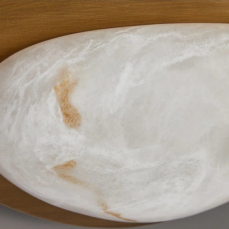 Mid-Century Modern LED Ceiling Light for Bedroom Living Room Study Aisle Vintage Resin Ceiling Lamp Luxury Home Lighting Fixture