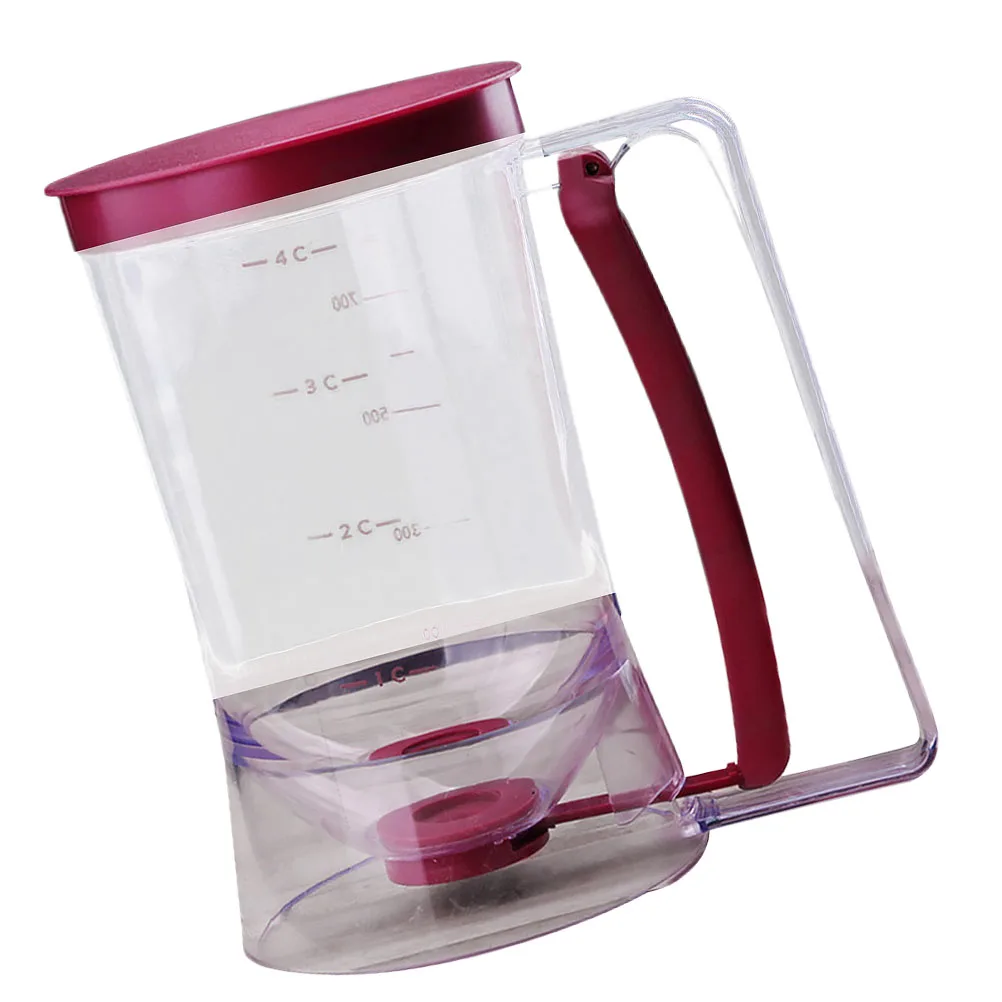 

900ML Separator Pastry Handheld Grease Cream Tool Red Dispenser Grade Plastic Ergonomic