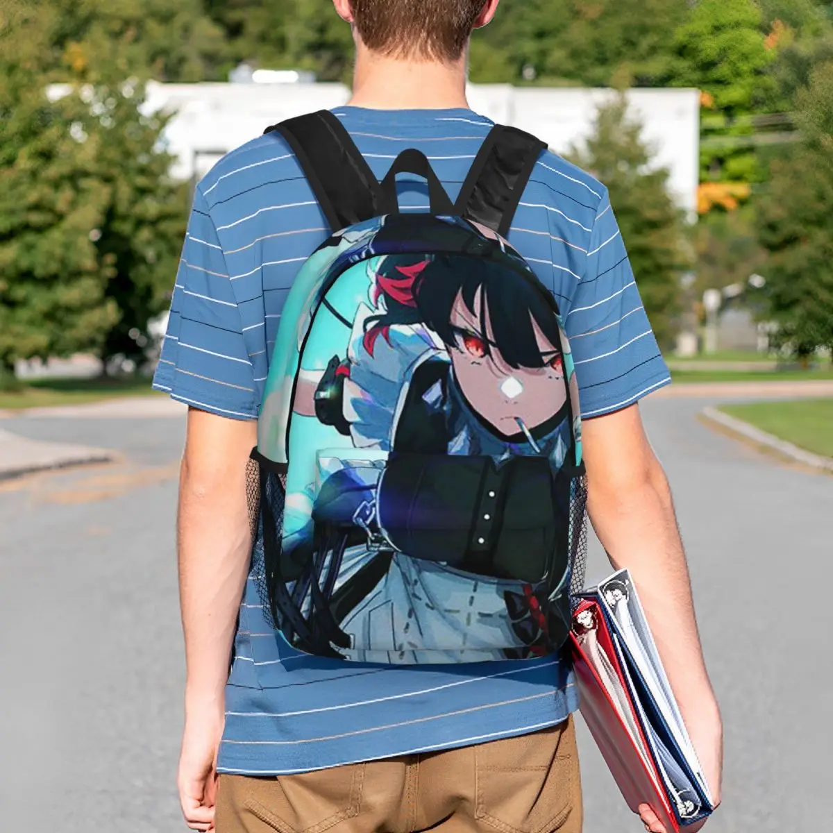 Mochila de Jogo Zenless Zone Zero Ellen Joe, Mochila Escolar para Crianças, Bolsa de Computador para Meninos e Meninas