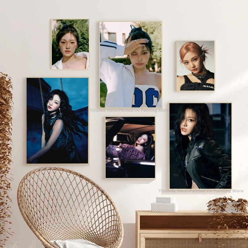 1PC KPOP Korean Girl Group Aespa Ningning Poster Paper Print Home Living Room Bedroom Entrance Bar Restaurant Cafe Art Painting