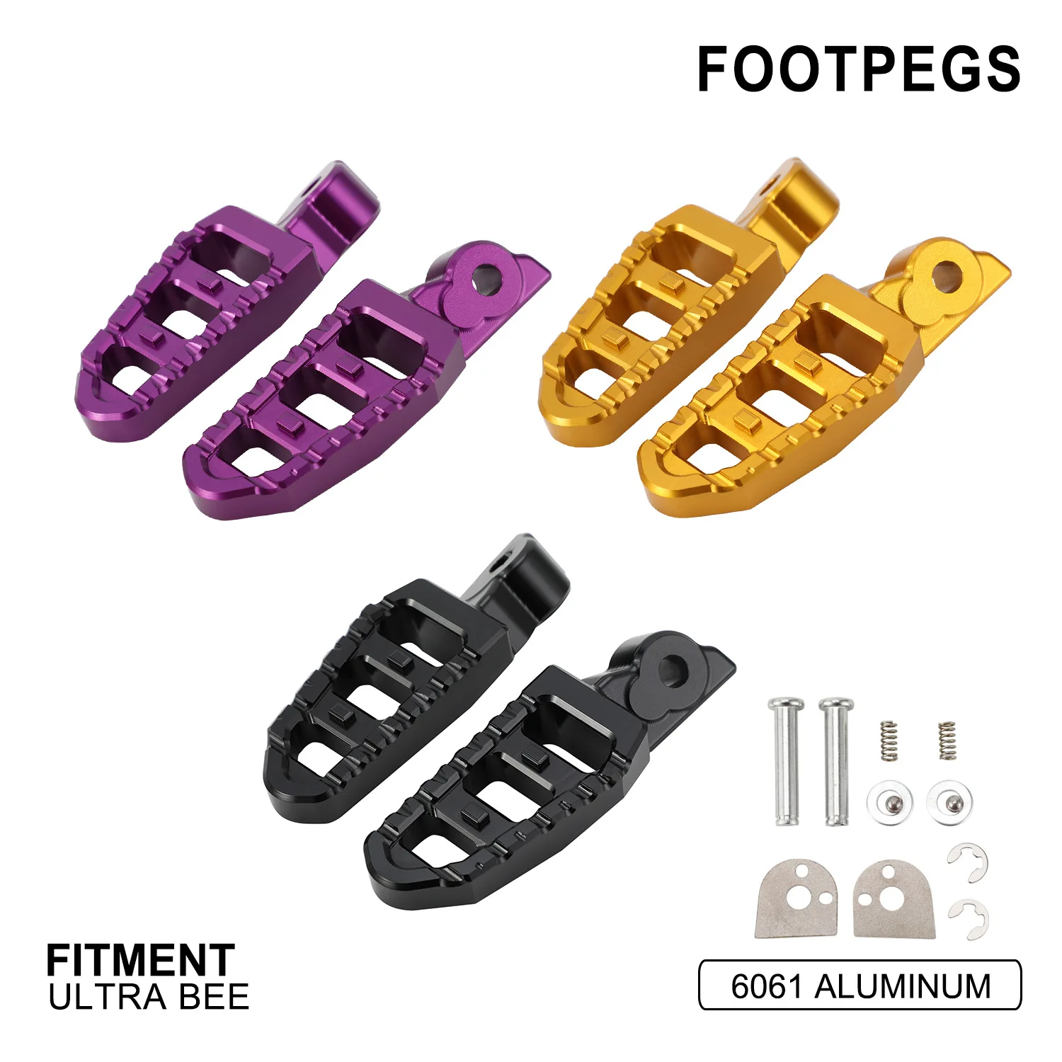 

Compatible with Ultra Bee CNC-machined aluminum alloy rear footrest