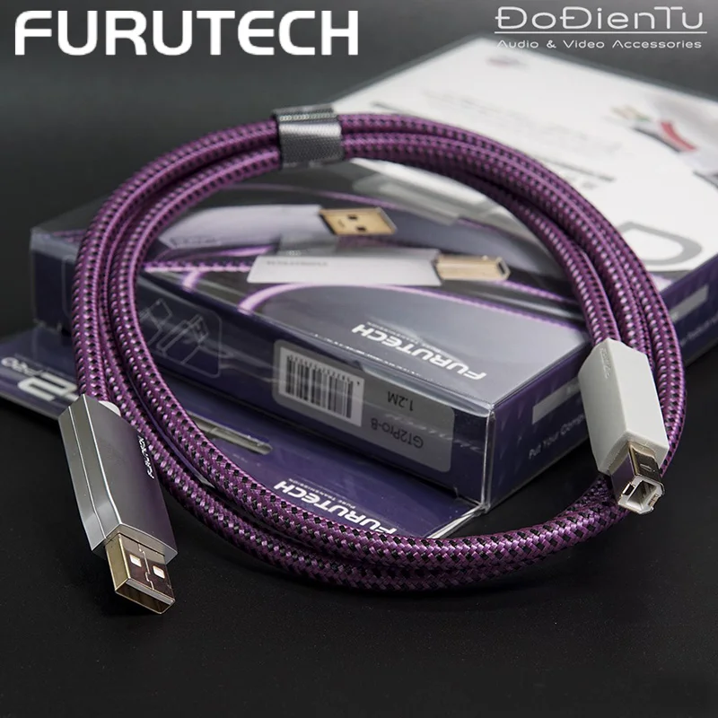 FURUTECH GT2 Pro flagship single crystal copper silver-plated fever audio USB cable A-B port digital cable