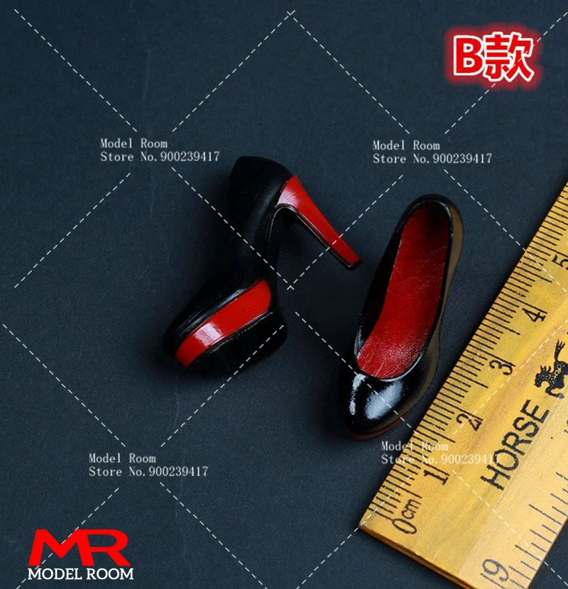 1/6 Scale Fashion Girl High Heel Shoes Simulation Stiletto Court Shoes Model Fit 12'' TBL PH Female Soldier Action Figure Body