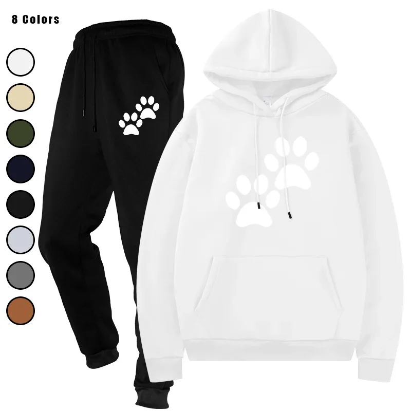 

Men's polini Fashion polini Two - Piece Tracksuit Hooded Jacket Track Pants Pullover Casual Outdoor Streetwear Set