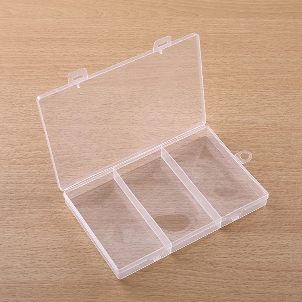 Plastic Jewelry Boxes Transparent Tool Box Craft Organizer Storage Beads Bracelet Jewelry Boxes Rectangle Packaging Case