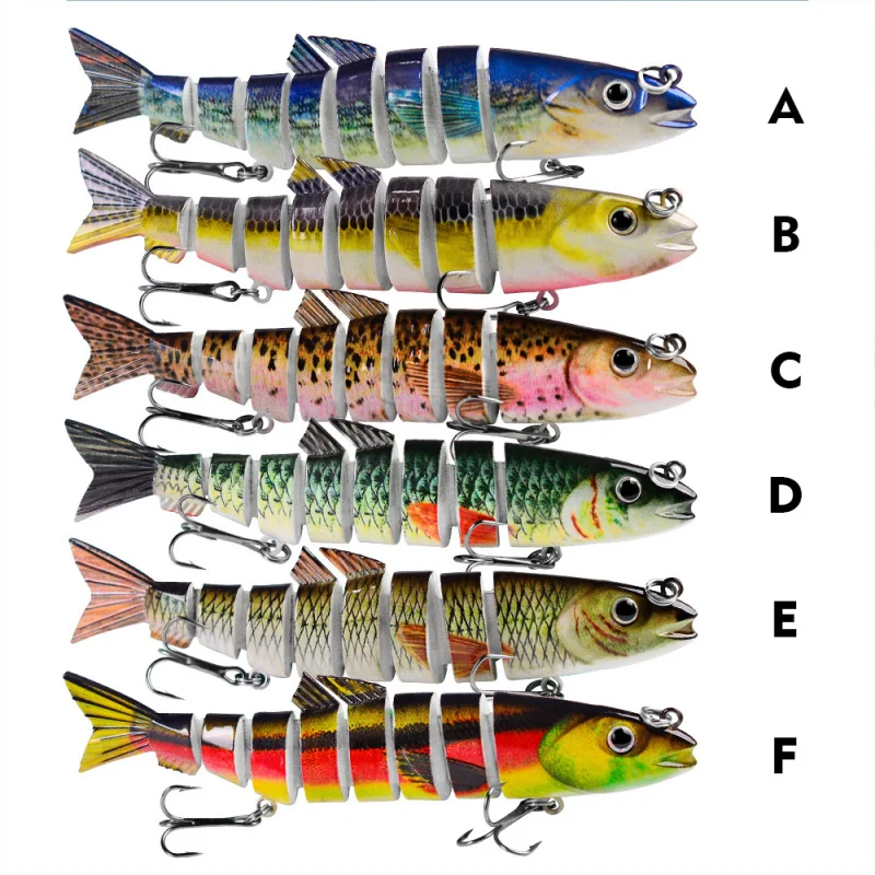 Plastic Multi Section Artificial Bait 12.5cm 21.5g Jig Hard Fishing Tools Sea Equipment Gear Wobblers for Pike Jigs Wobbler Carp