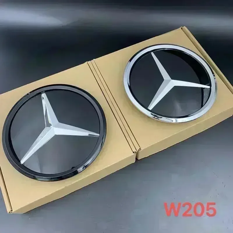 

1Pc Car Front Grille Star Logo Badge Mirror Bottom 3D ABS Logo for Mercedes-Benz W205 W176 W212 W218 C117 CLA GLA CLS GLC class