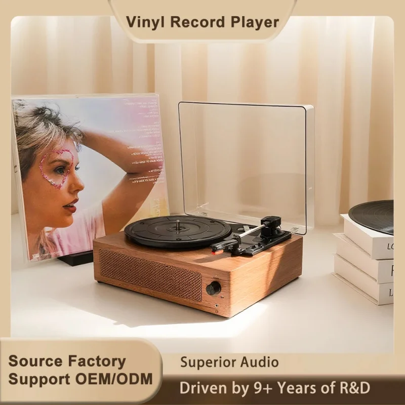 

В наличии: Винтажный портативный проигрыватель виниловых пластинок с встроенными динамиками, Type-C, BT5.0+, Hi-Fi, для фестивалей и рождественских подарков