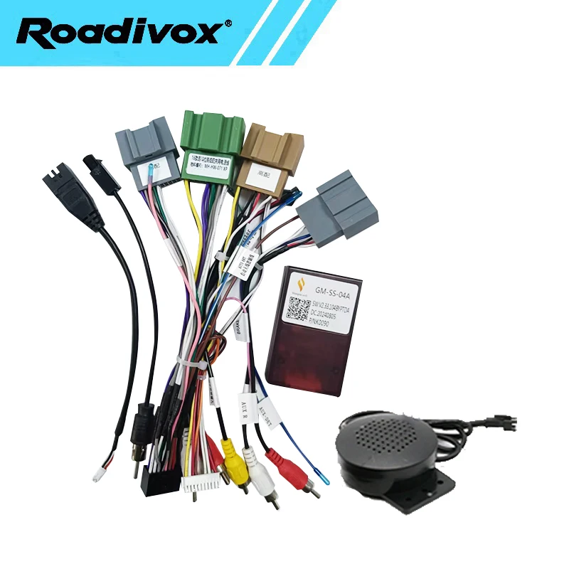 

android Car radio Canbus For Buick Encore Chevrolet Track Tracker Malibu Spark 16 pin Wiring Harness Plug Power Cable adapter