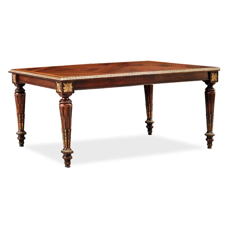 Rose series long dining table neoclassical large apartment living room combination furniture