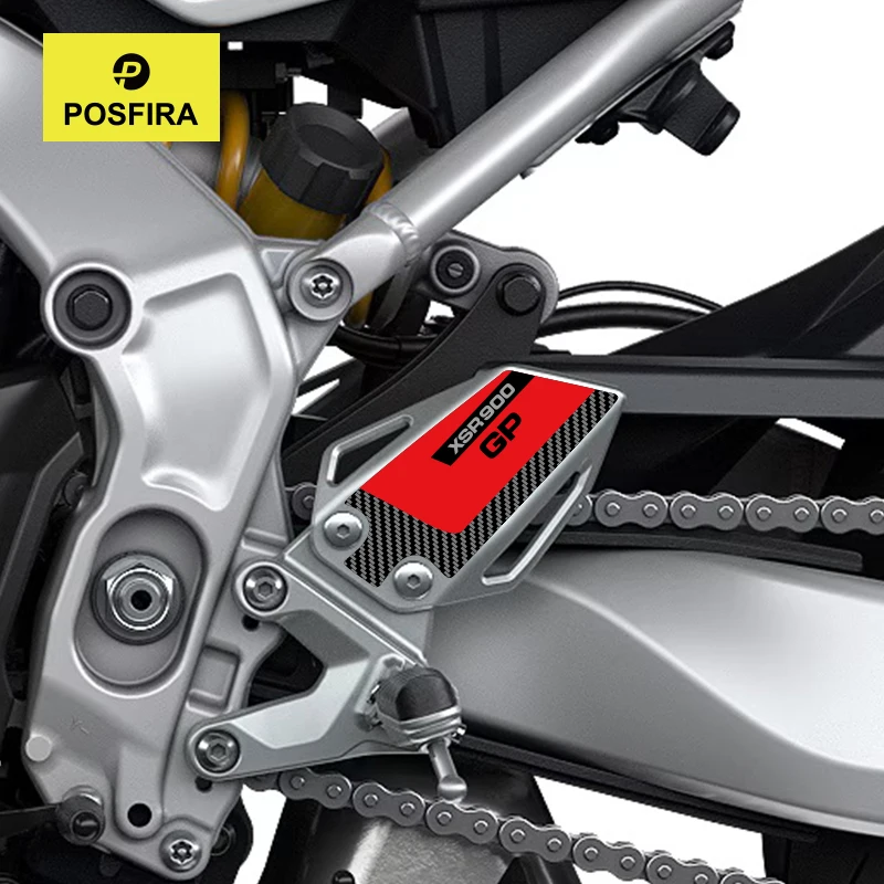

POSFIRA Motorcycle Footrest Panel Sticker Vinyl Decals for Yamaha XSR900 XSR 900 GP 2024 2025 2026 Decoration Accessories