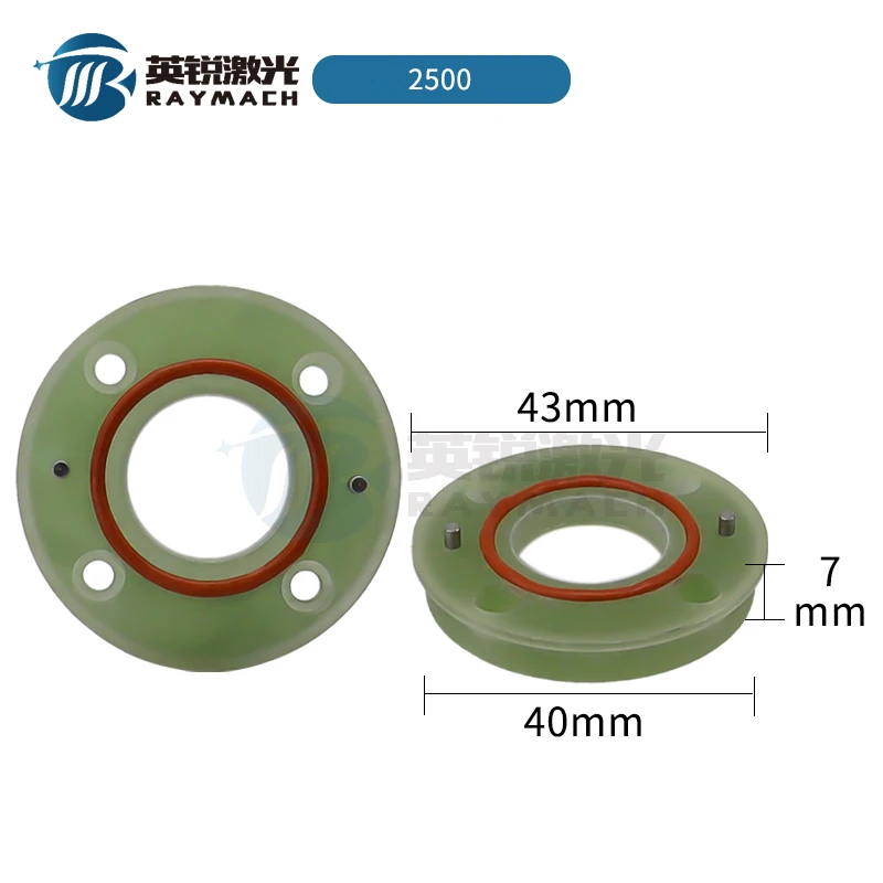 Raymach DNE anillo de aislamiento agujero inclinado fibra láser repuestos soporte de cerámica 2702/3100 estilo más grueso QT90 tuerca de bloqueo de varilla de cobre
