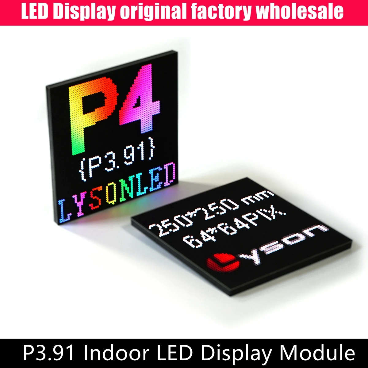 2 ADET P3.91 Kapalı SMD Tam Renkli Led Modül 250x250mm Yüksek Çözünürlüklü Kiralama Medya Etkinliği LED Video Ekran Paneli