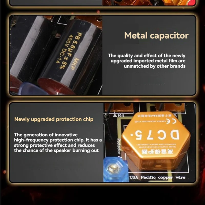 AA08-Speaker Audio Crossover 500W Speaker Tweeter Tunggal Pembagi Frekuensi 1900HZ Filter Crossover Audio Home Theater Panggung