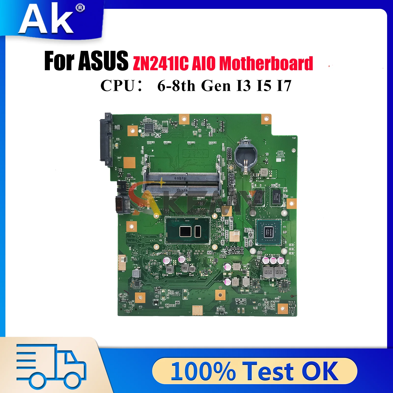 

Материнская плата ZN241IC для ASUS Zen AIO ZN241I ZN241IC, материнская плата с процессором I3 I5 I7, 100% тестирование, ОК, быстрая доставка stk