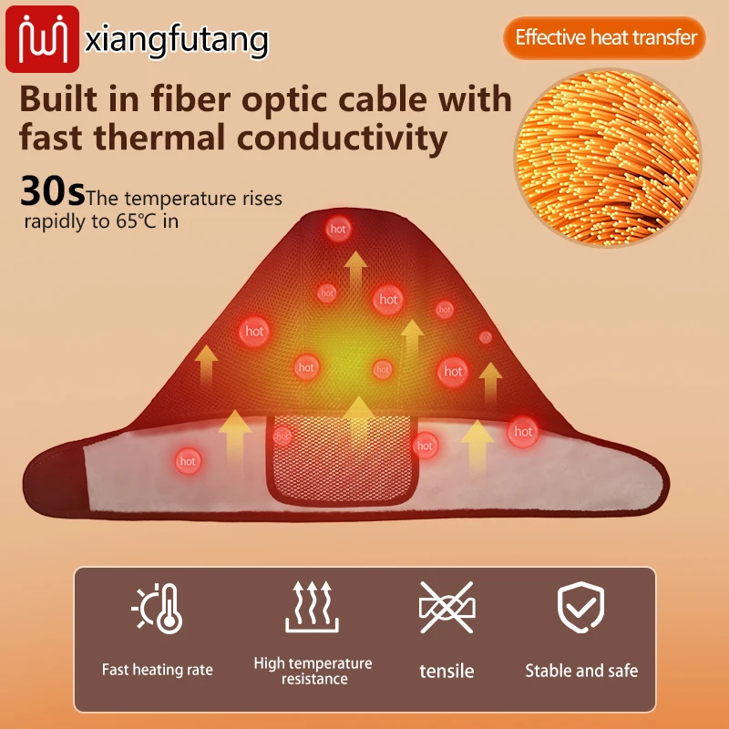 

Electric Heated Head Neck Cap with 3 Temperature Levels - Cold Weather Head Warmer for Relief of Headaches And Neck Pain