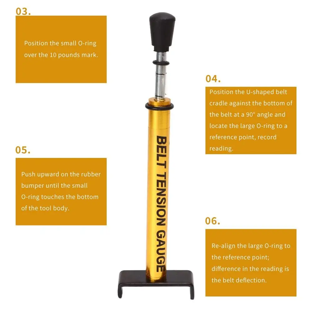 

Metal Belt Tension Gauge Adjustable 10 Lb Motorcycle Belt Tension Tester Motorcycle Belt Tension Tool