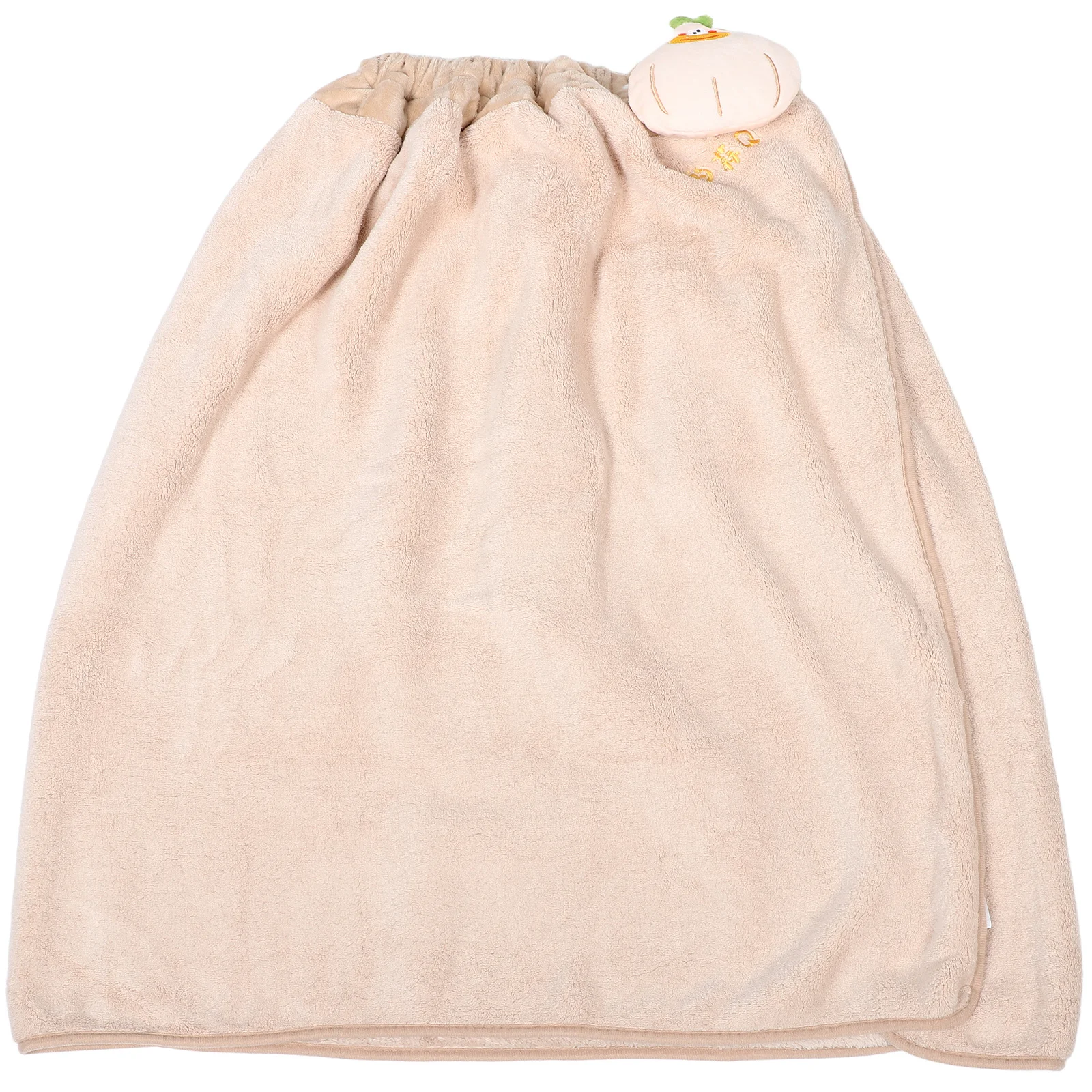 

Coral Fleece Bath Towel Wrap Button Closure Soft Absorbent Wearable Towel Robe for Women Shower Spa Cover Bathrobe
