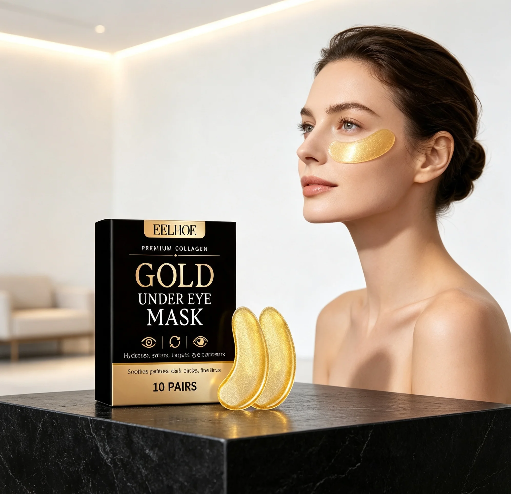 Collagen Eye Mask Anti Dark Circles Remove Eye Bags Firming Moisturizing Anti Wrinkle Eye Patches Gel Pads Under Eye Skin Care