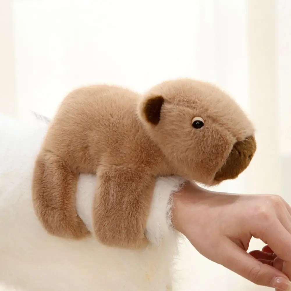 Capybara Clap Circle Toy Slap Snap Wrap Wristband Bracelet Capybara Stuffed Plush Hand Ring Fun Doll Circles Kids Christmas Gift