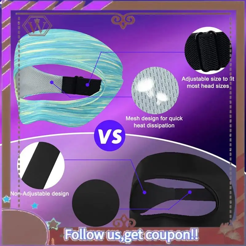 Latest For Oculus Quest 2 Accessories VR Eye Mask Cover Breathable Sweat Band Virtual Reality Headset For Quest 2