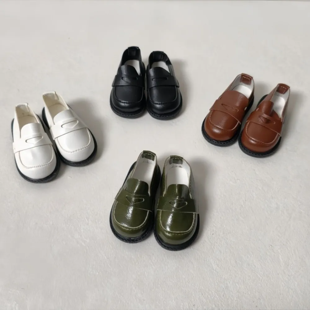 Botas de Moda de Alta Calidad para Muñecas, 7*3.2*3cm, 4 Colores, Botas de Cuero Brillante para Vestir Muñecas BJD 1/4