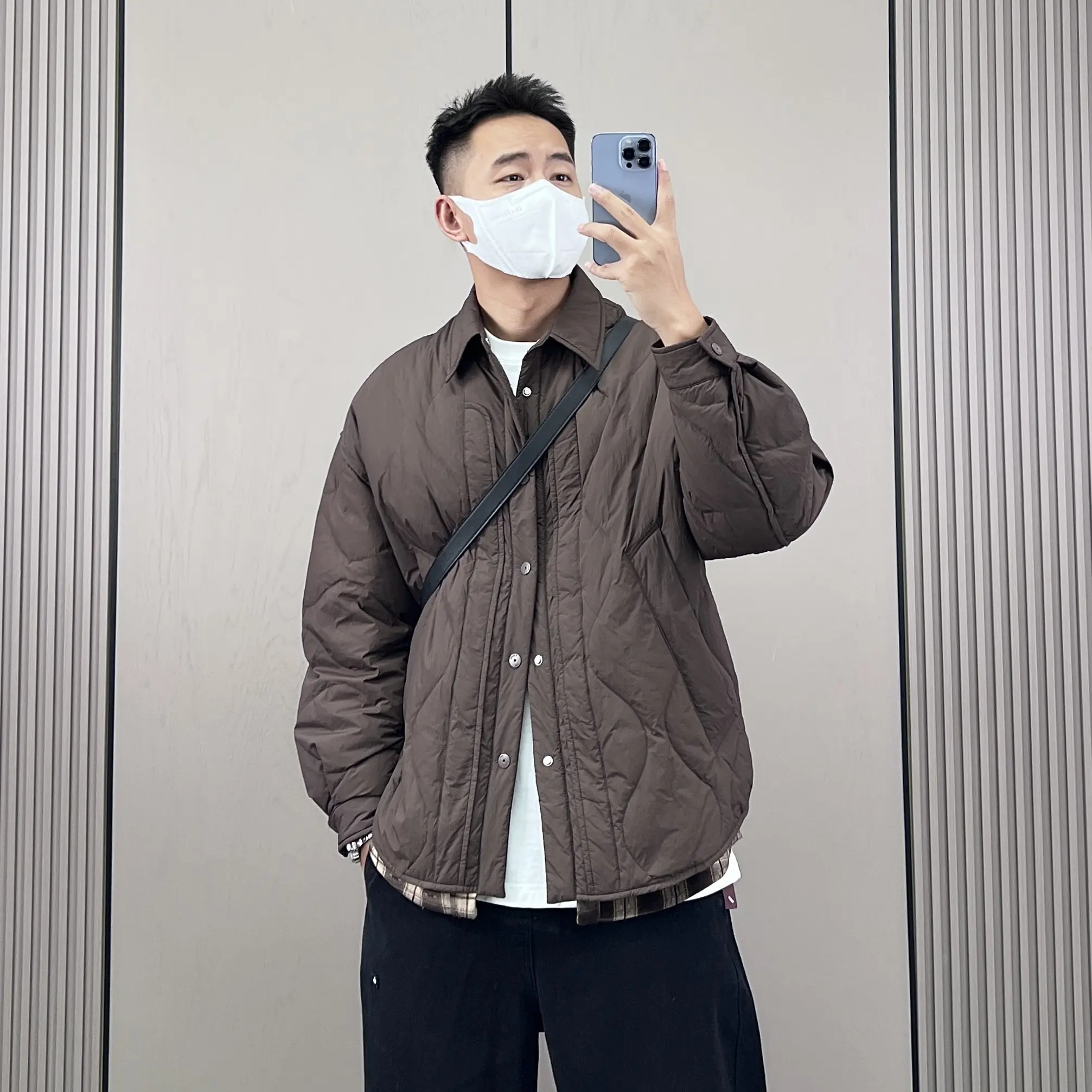 

Мужская легкая пуховая куртка-пуховик из полиэстера с наполнителем из белого утиного пуха, стеганая, с воротником, теплая, модная, повседневная