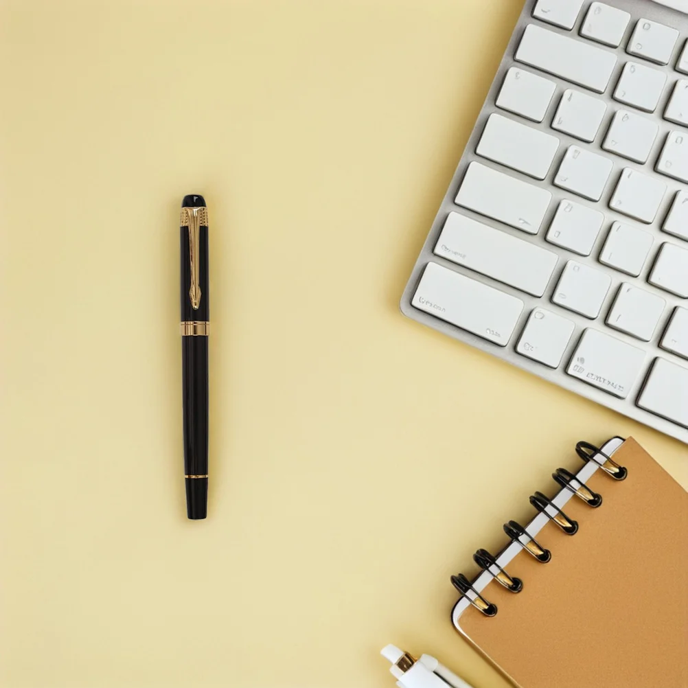 قلم حبر أنيق ذو جسم معدني، تدفق حبر ناعم، قابل لإعادة الملء، مناسب لملاحظات اليومية، فكرة هدية تنفيذية حديثة #3