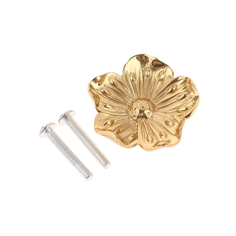 خزائن المقبض الذهبي الإبداعية زهر البرقوق مقابض لقطع الأثاث خزانة تسحب مقابض باب خزانة النحاس للأثاث الأجهزة #5