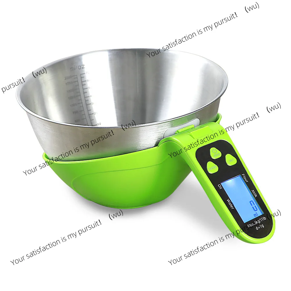 Electronic scale with graduated measuring cup Kitchen household food grade Small gram weighing milliliter Baking scale Weighing