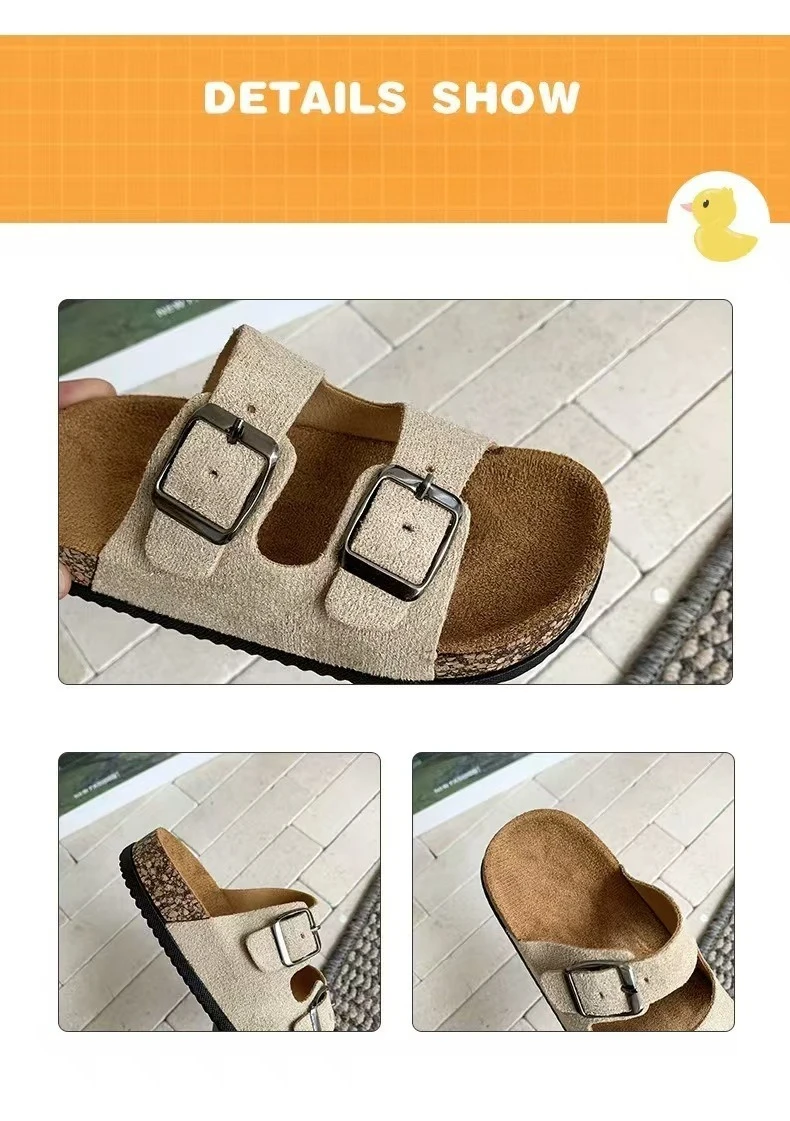 Einfache Kinderpantoffeln Sommer Kleinkind Dickbesohlte Freizeitschuhe Schüler Outdoor-Sandalen Kinder-Kieselstein-Schuhe Bequem Atmungsaktiv – Detail 13