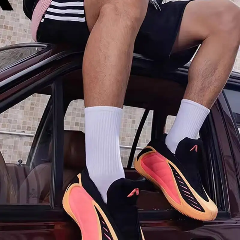 Mens Adidas JS3514 Signature Basketball Shoes BOOST Lightstrike Cushioning Pink Orange Breathable Athletic Sneakers